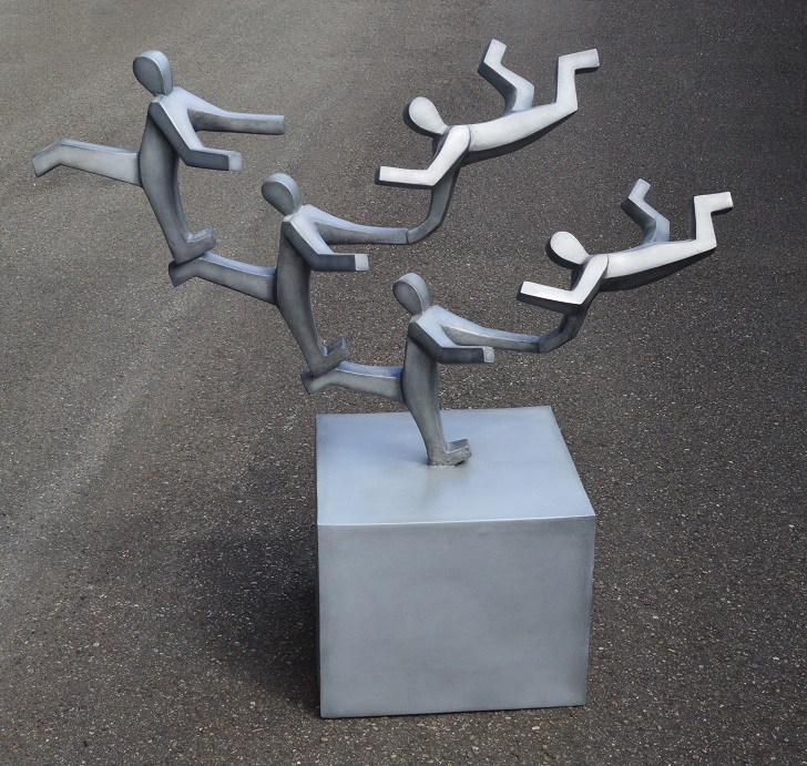 Sculpture: Human Ladder